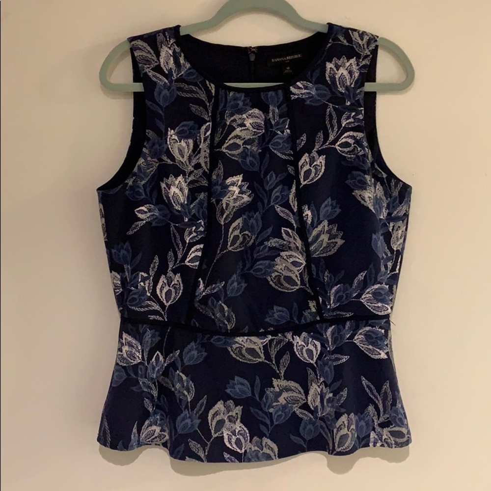 Banana Republic peplum blouse